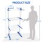 Sky Touch Three Layers Of Clothes Hanger, Adjustable Stainless Steel Hanger With Folding Wings For Indoor And Outdoor, Blue, 3 Layer