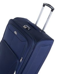 Senator Brand Softside Medium Check-in Size 60 Centimeter (24 Inch) 2 Wheel EVA Luggage Trolley in Blue Color KH247-24_BLU