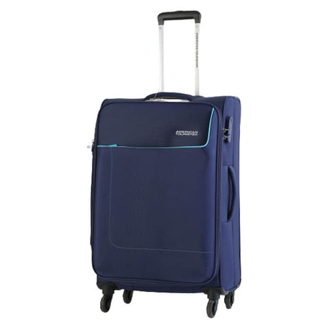 American Tourister Jamaica 4 Wheel Soft Casing Large Luggage Trolley 76cm Navy