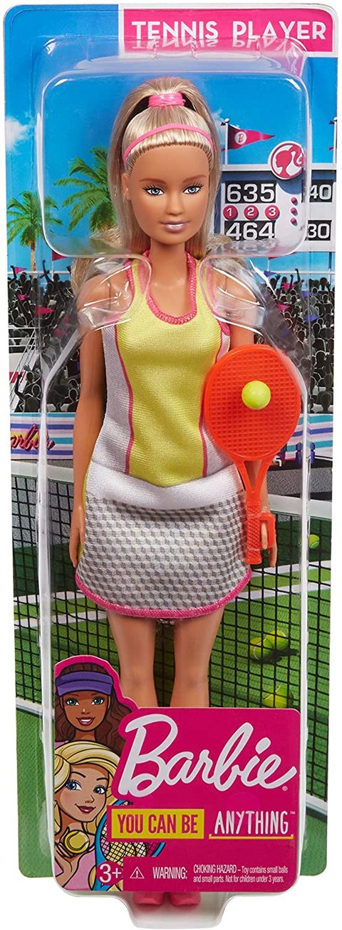 Buy Barbie Blonde Tennis Player Doll with Chic Tennis Outfit Online