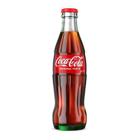 Coca-Cola Original Taste Carbonated Soft Drink Glass Bottle 290ml