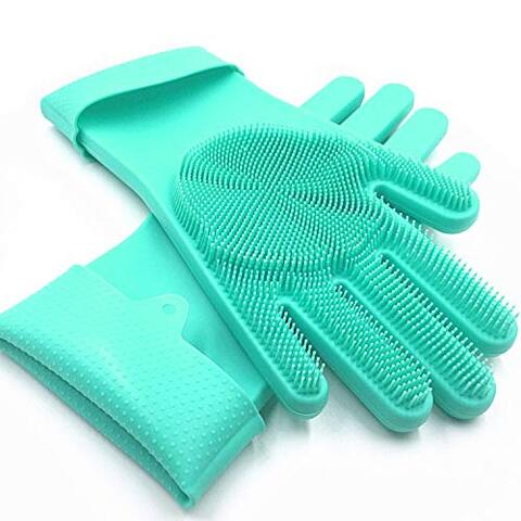 Buy SolidScrub Magic Silicone Gloves scrubbing Gloves for Dishes ...