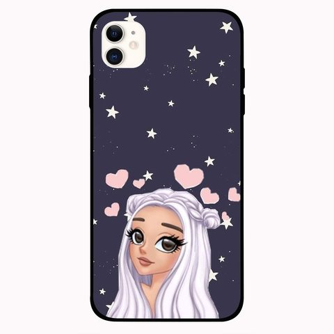 Theodor - Apple iPhone 12 6.1 inch Case Love Star Background Flexible Silicone