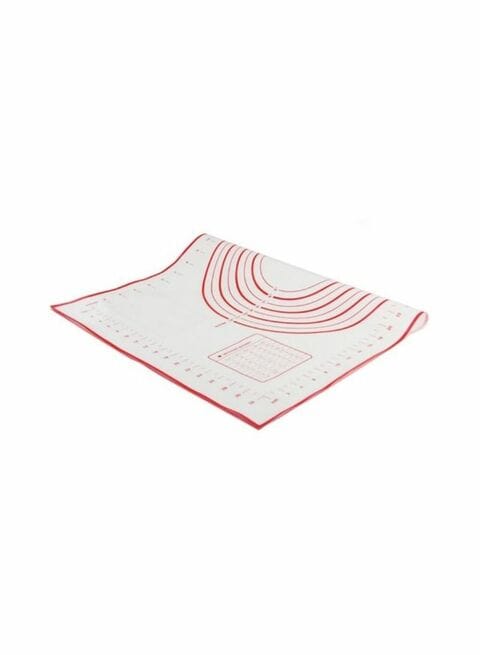 Generic Silicone Baking Mat White/Red 60X40Centimeter