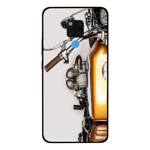 Theodor Protective Case For Huawei Mate 20 Yellow Motorbike Silicone Cover