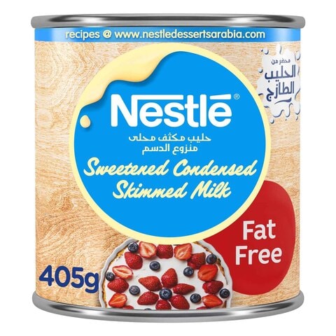 Nestle Fat Free Sweetened Condensed Skimmed Milk 405g