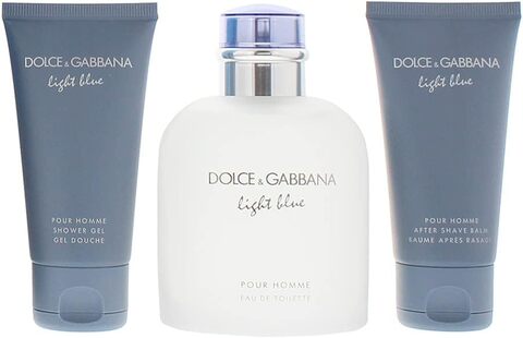 Buy Dolce & Gabbana Light Blue Pour Homme 3 Piece Gift Set Online ...