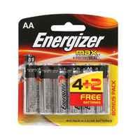 Energizer max battery aa 1.5v6pcs