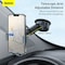 Baseus Gravity Car Mount Dashboard Windshield Phone Bracket Holder- Grey