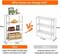 COOLBABY 4 Tier Simple Kitchen Shelving,Multipurpose Bathroom Countertop Storage Shelf,42 x 22 x 80 Storage Rack