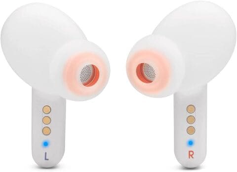 JBL Live Pro+ TWS True Wireless Noise Cancelling Earbuds, Powerful JBL Signature Sound, ANC + Smart Ambient, 28H Battery, Wireless Charging, 3-Mics Technology, Dual Connect, Water Resistant - White