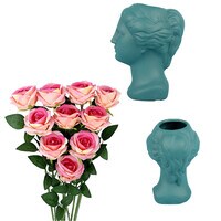 ZK Decoration Venus Flower Creative, Home Furnishing Head Portrait, Decoration Ornaments, Porcelain Handicraft Vase.