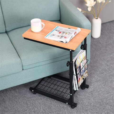 Sofa side table store for laptop