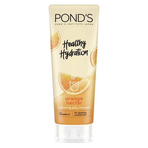 Pond&#39;s Healthy Hydration Orange Nectar Hydrating Jelly Cleanser With Vitamin C White 50g