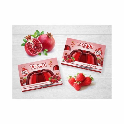 Dreem Jelly Pomegranate And Strawberry  - 85 gm