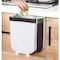 Aiwanto Garbage Trash Can Dust Bin Folding Trash Can for Kitchen Garbage Box Cabinet Door Small Garbage Can Plastic Bag Holder Hanging Waste Basket (White)