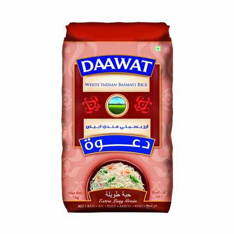 Daawat White Indian Basmati Rice 1kg