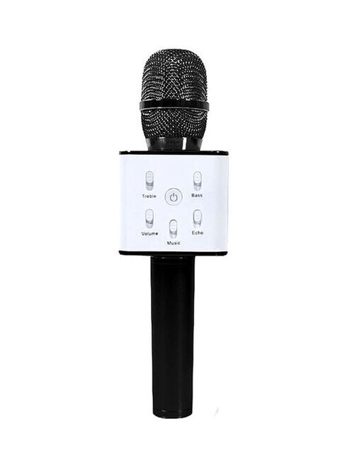 Generic Q7 Bluetooth Microphone With Speaker 6325 6485652 Black White