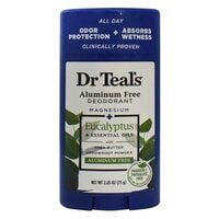 Dr Teals Aluminium Free Eucalyptus And Essential Oil Deodorant Blue 75g