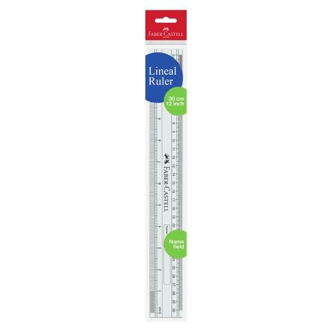 Faber-Castell Lineal Ruler Clear 30cm