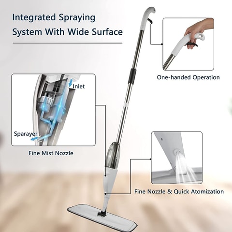 Microfiber Spray Mop for Floor Cleaning,Wet and Dry Floor Cleaner