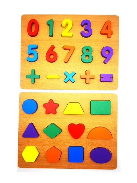 Wooden shape puzzle for 2024 toddlers