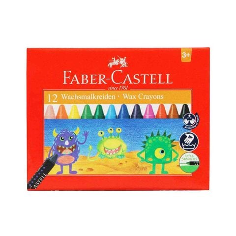 Faber-Castell Wax Crayons Multicolour 12 PCS
