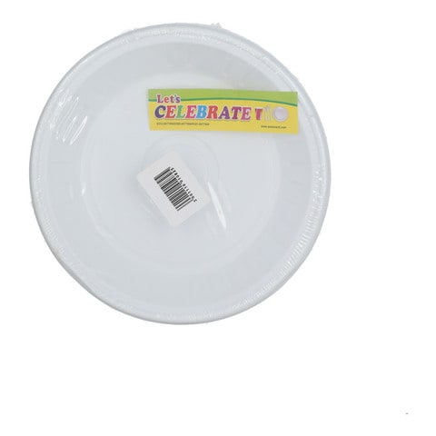 White deals disposable plates