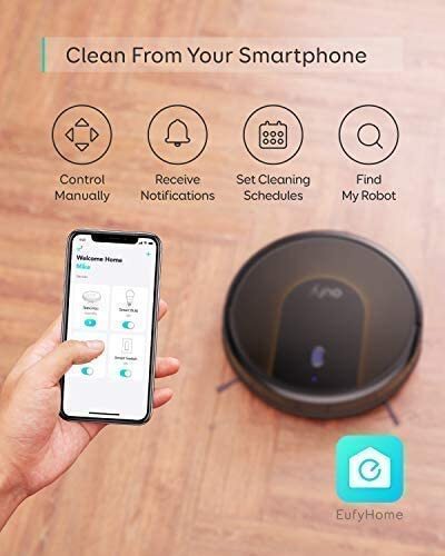 Eufy Robot Vacuum Cleaner [BoostIQ] RoboVac 30C, Wi-Fi, Super-Thin, 1500Pa Suction, Boundary Strips Included, Quiet, Self-Charging Robotic Vacuum Cleaner, Cleans Hard Floors to Medium-Pile Carpets