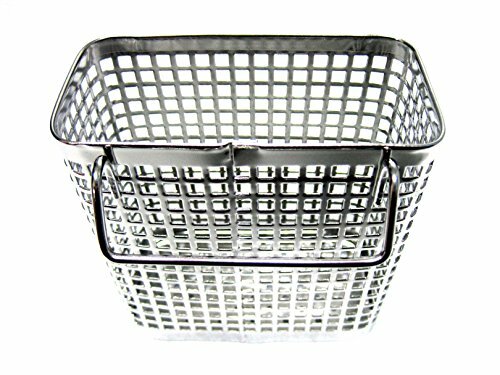 Small Square Stainless Steel Perforated Cutlery Basket Sink Rack Storage  Silver by Stopia