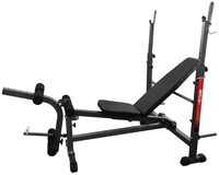 Sparnod Fitness SWB-65/518GA Adjustable Weight Bench for Full Body Workout (Free Installation) - Heavy-duty Exercise Bench - Foldable Flat/Incline/Decline - Multifunction (5 exercises) - for Home Gym