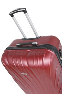 Senator Hard Case Trolley Luggage Set of 3 Suitcase for Unisex ABS Lightweight Travel Bag with 4 Spinner Wheels KH115 Burgundy