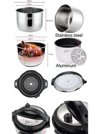 Wtrtr 7L Stainless Steel With 2 Pots Electric Pressure Cooker