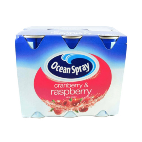 Ocean Spray Cranberry And Raspberry Juice 250mlx6