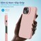 Remson Mag-X Magnetic Hybrid Protective Silicone Case Military Grade Protection For iPhone 14 (Pink)