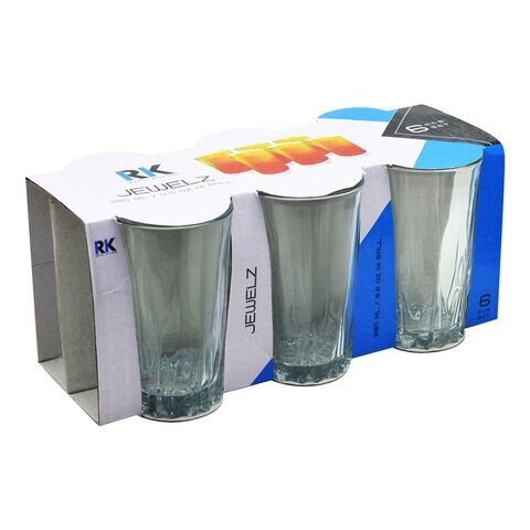 RK Jewelz Hi-Ball Glass 280ml Clear 6 PCS