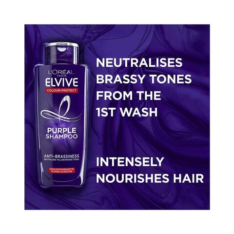 L&#39;Oreal Paris Elvive Colour Protect Anti-Brassiness Shampoo Purple 200ml