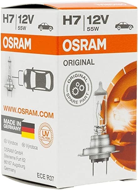 Buy OSRAM Halogen Headlight Lamp Bulb H7 (12V 55W) 64210 - Pack of