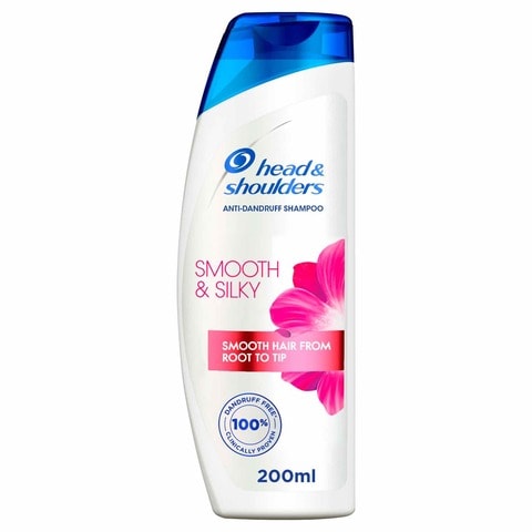 Head &amp; Shoulders Smooth &amp; Silky Anti-Dandruff Shampoo for Dry and Frizzy Hair 200ml