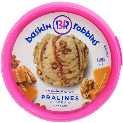 Baskin Robins Pralines &#39;N&#39; Cream Ice Cream 1L