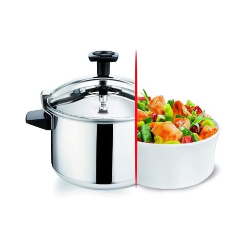 Tefal Authentic Stainless Steel Pressure Cooker Silver 10L