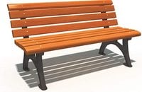 Rainbow Toys - Outdoor Wooden Bench - Brown
