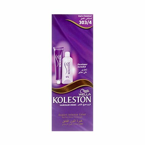 Buy Wella Koleston Hair Color 303/4 Dark Chestnut 100ml Online - Shop  Beauty & Personal Care on Carrefour Lebanon