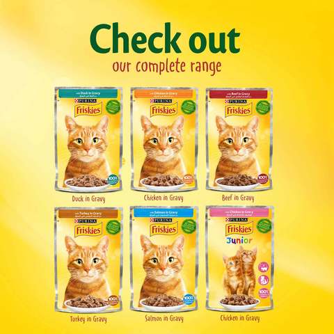 Purina Friskies Kitten Chicken Chunks In Gravy Wet Cat Food Pouch 85g