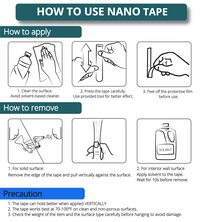 lavish Nano Tape Double-Sided Adhesive Tape Traceless Waterproof Scotch Tape For Bathroom Kitchen Sink Tap Gel Sticker