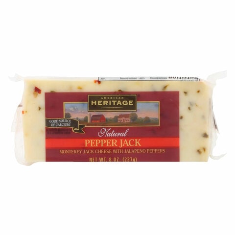 Buy American Heritage Monterey Jack Cheese With Jalapeno Peppers 227g Online Shop Fresh Food On Carrefour Uae