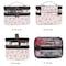 Makeup Bags Double layer Travel Cosmetic Cases Make up Organizer Toiletry Bags (Pink)