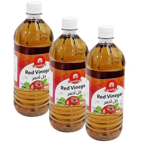 Carrefour Red Vinegar Pet 946ml Pack of 3