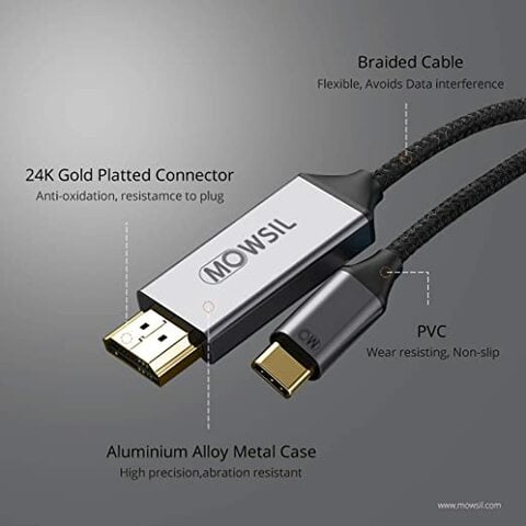 Buy Mowsil USB Type C To HDMI Cable Online Shop Electronics