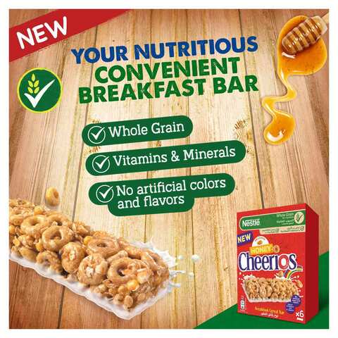 Nestle Honey Cheerios Breakfast Cereal Bar 22g